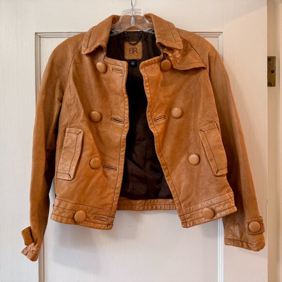 Banana Republic | Caramel Tan Leather Jacket - Picture 2 of 10